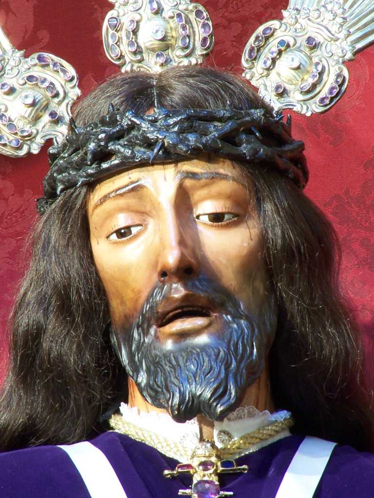 Esta talla procesiono en el Vía Crucis en el año 1964 